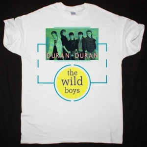 T-shirt DURAN DURAN THE WILD BOYS cotone pesante bianca tutte le taglie C376 - Foto 1 di 5