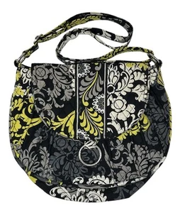 Vera Bradley Saddle Up Crossbody Shoulder Purse Bag Baroque Floral Colorful Nice - Picture 1 of 11