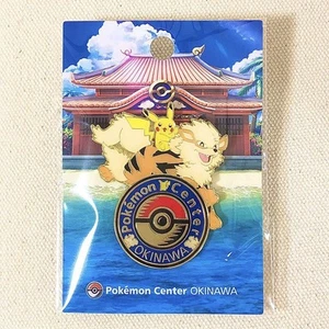 Pokemon Center Inawa Logo Pins Pikachu Windy Limited - Picture 1 of 5