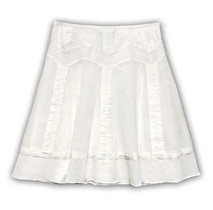 Club Monaco, Pale Ivory Flared Skirt, Lined with Side Zipper, size 4 - Picture 1 of 4