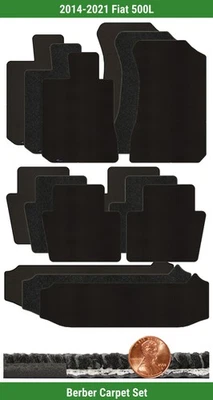 Lloyd Custom берберский коврик комплект для 2014-2021 Fiat 500L (5 штук) #LRF - Изображение 1 из 4