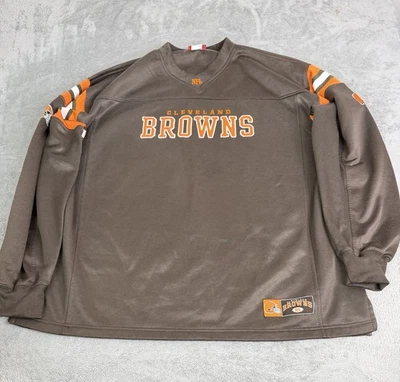 Sudadera Pullover Vintage Y2K Cleveland Browns NFL Para Hombre Talla 2XL Marrón Foto 1 de 4