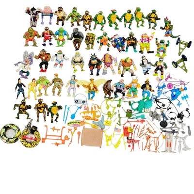 Teenage Mutant Ninja Turtles 43 Figures + Accessories Huge Lot Vtg 80s 90s TMNT - Image 1 of 4
