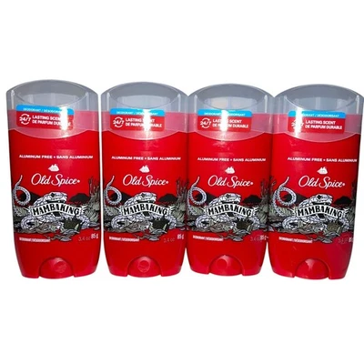 4x Old Spice Mambaking desodorante en barra sin aluminio 3,0 oz aroma de larga duración Foto 1 de 4