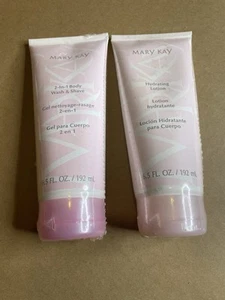 Lot Of 2 - Mary Kay 2 In 1 Body Wash And Shave — Plus Lotion 6.5oz - Picture 1 of 1