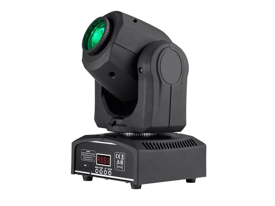 Monoprice Stage Beam LED Moving Head Light | w/ 7 Colors & Gobos plus Open, 30W - Image 1 of 4
