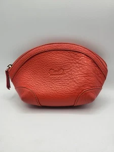 Danilos Hunduras Leder Kosmetiktasche Burnt Orange 8" x 5" Neoprenfutter - Bild 1 von 7