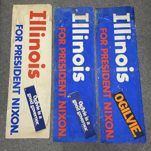43" Large Original 1972 Richard Nixon Presidential Campaign Poster - Choice Of 3 - Picture 1 of 2