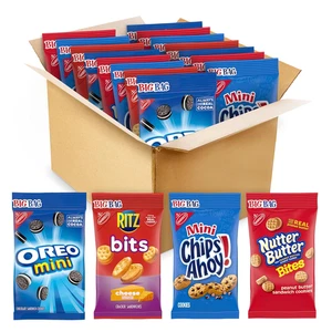 Mini galletas OREO, CHIPS AHOY! Mini galletas, bocados de mantequilla de nuez y brocas RITZ Che - Imagen 1 de 12