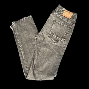 Pantalones de mezclilla Robert Graham descoloridos de diseñador ajustados Jim grises para hombre 32 "cintura x 34,5" - Imagen 1 de 14