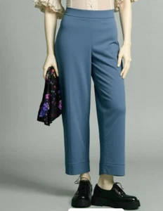 Oscar de la Renta Anzughose Gr. 16 grau Cropped Bündchen Karriere Business - Bild 1 von 14