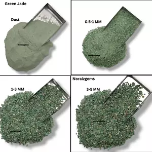 Crushed Green Jade Gemstone Coarse Stone Inlay Woodworking Stone Healing Powder - Picture 1 of 23