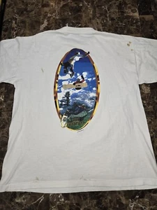 VTG 1997 BUGLE BOY B WARE T SHIRT BOARDERS SKATE SURF SNOW MEDIUM - Picture 1 of 12