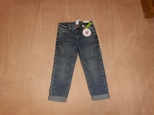 NEW, GIRLS JUSTICE DESTRUCTED GIRLFRIEND JEANS, RINSE WASH, SIZE 6 - Picture 1 of 3