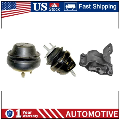 Engine & Trans Mount 3x for 1999-2003 FORD WINDSTAR 3.8L 4 Speed -Anchor PZ - Image 1 of 4
