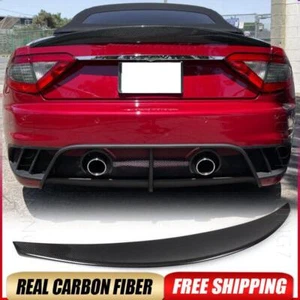 Carbon Fiber Rear Trunk Spoiler Wing for Maserati GT GranTurismo Convertible  - Bild 1 von 14