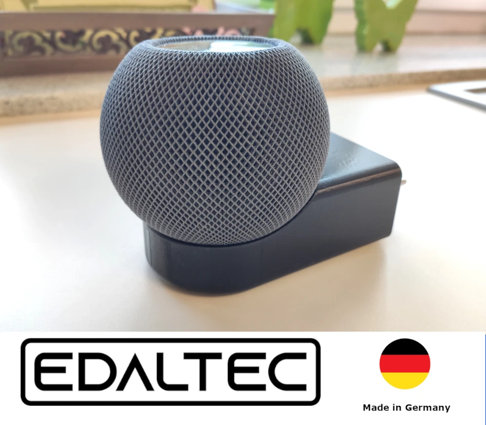 EDALTEC Halterung passend für HomePod Mini Apple V1 Steckdose Montage Wand Halterung
