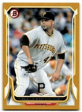 2014 Bowman Gold Francisco Liriano 46/50 Pittsburgh Pirates #46