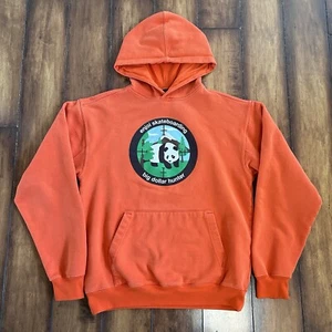 Enjoi Panda Hoodie Vintage Skateboarding Sweatshirt Herren Medium Orange - Bild 1 von 6