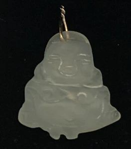 Chalcedony Buddha Pendant - Picture 1 of 4