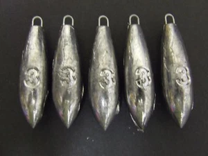 5 x 3 oz Pro Beach Bomba Pesos Plomo Señuelo Bacalao Muelle Marino Cebo de Caballa Pesca - Imagen 1 de 3