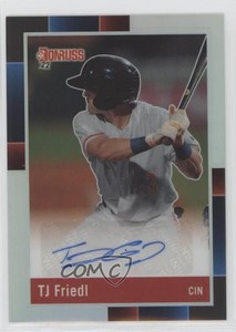 2022 Donruss Optic Retro 1988 Signatures Holo Prizm TJ Friedl Rookie Auto RC