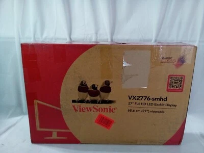 ViewSonic VX2776-SMHD 27" FULL HD LED BACKLIT DISPLAY 68.6 CM (27") VIEWABLE - Image 1 of 4