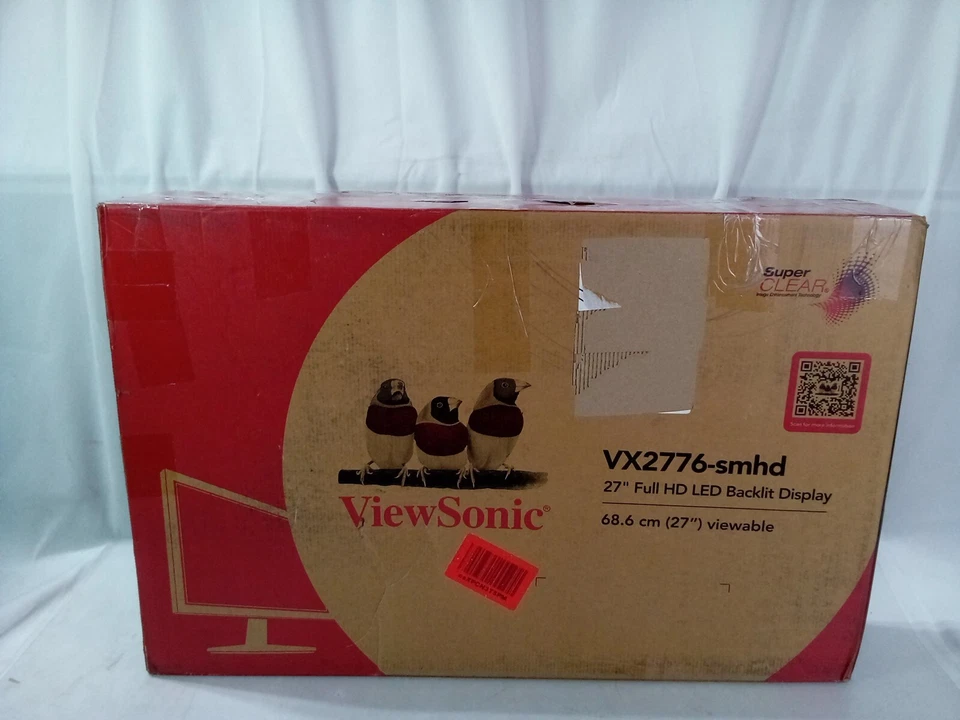 ViewSonic VX2776-SMHD 27" FULL HD LED BACKLIT DISPLAY 68.6 CM (27") VIEWABLE - Image 1 of 4