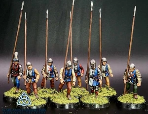 Bemaltes französisches Burgunder Men-at-Arms Set für SAGA Wargames - Bild 1 von 7