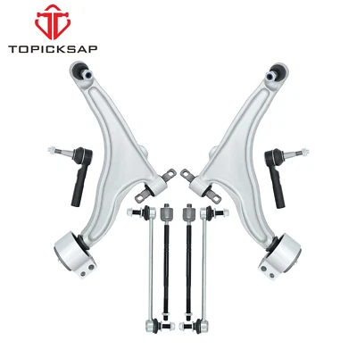 8PC Front Lower Control Arm Tie Rod Sway Bar for 2010-2016 Cadillac SRX AWD FWD - Image 1 of 4