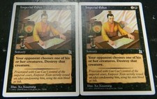 MTG English Portal Three Kingdoms Imperial Edict x2 Black Common Lightly Played