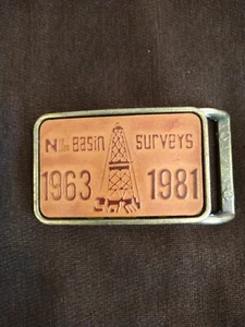 Basin Surveys 1963-1981 Belt Buckle Oil And Gas - Picture 1 of 4