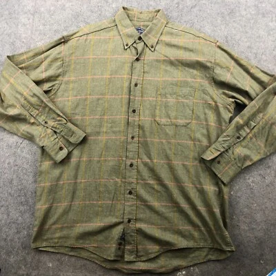 Bill Khakis Shirt Mens XL Gray Plaid Check Long Sleeve Collared Flannel Preppy - Image 1 of 4