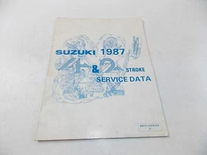 OEM 1987 SUZUKI DEALER SERVICE DATA MANUAL BOOK 4&2 STROKE 99510-01870-01E - Zdjęcie 1 z 1