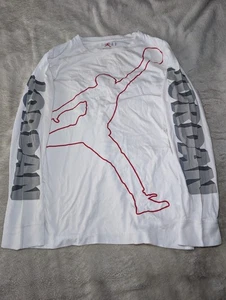 T-shirt Nike Air Jordan Jumpman ragazzo taglia small manica lunga - Foto 1 di 7