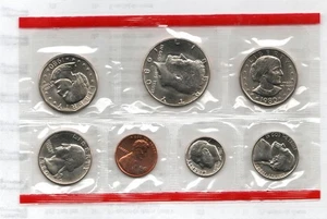 1980 US DENVER HALF OF US MINT SET UNCIRCULATED COINS - Picture 1 of 2