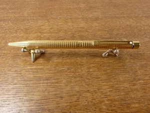 Nice vintage Gold Plated  Sheaffer Targa Ballpoint Pen Crosshatch Pattern - Picture 1 of 1