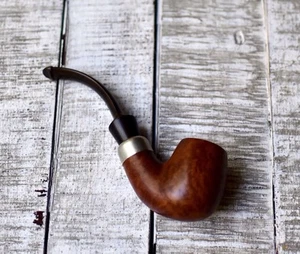 Vintage Briar Smoking Pipe Vauen Dr Perl 6015 Silver Ring Pipe Collectable Pipe - Picture 1 of 9
