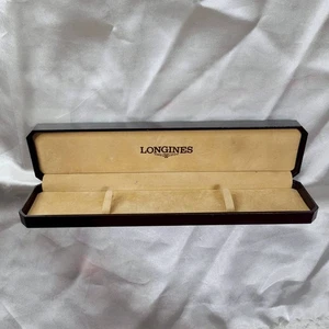 Authentic Rare Vintage 1970S Longines Watch Box Brown Long Box Men's Watch Box - Picture 1 of 20