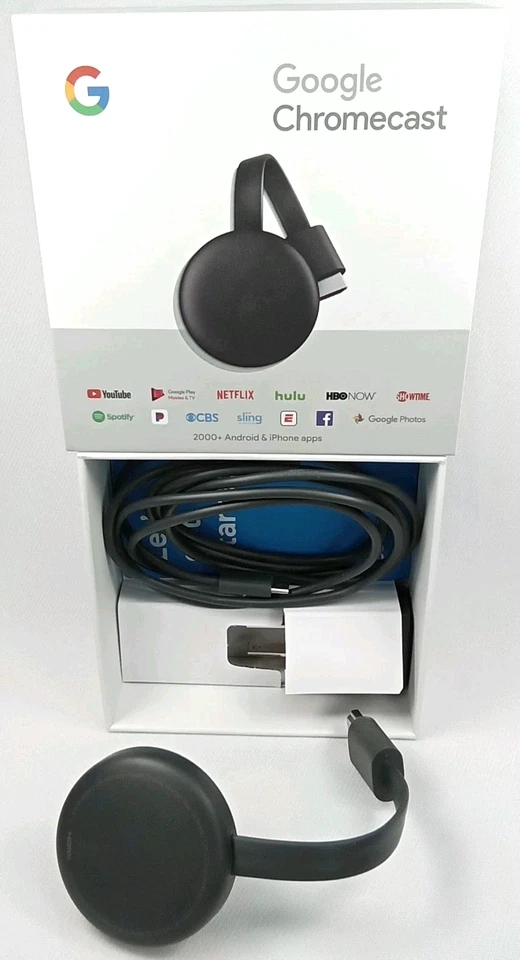 Google Chromecast 1st Generation Media Streamer With Original Box 2013 - Image 1 of 4