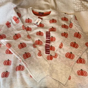 Maglione donna Vince Camuto zucca Halloween taglia XL super morbido nuovo con etichetta - Foto 1 di 12