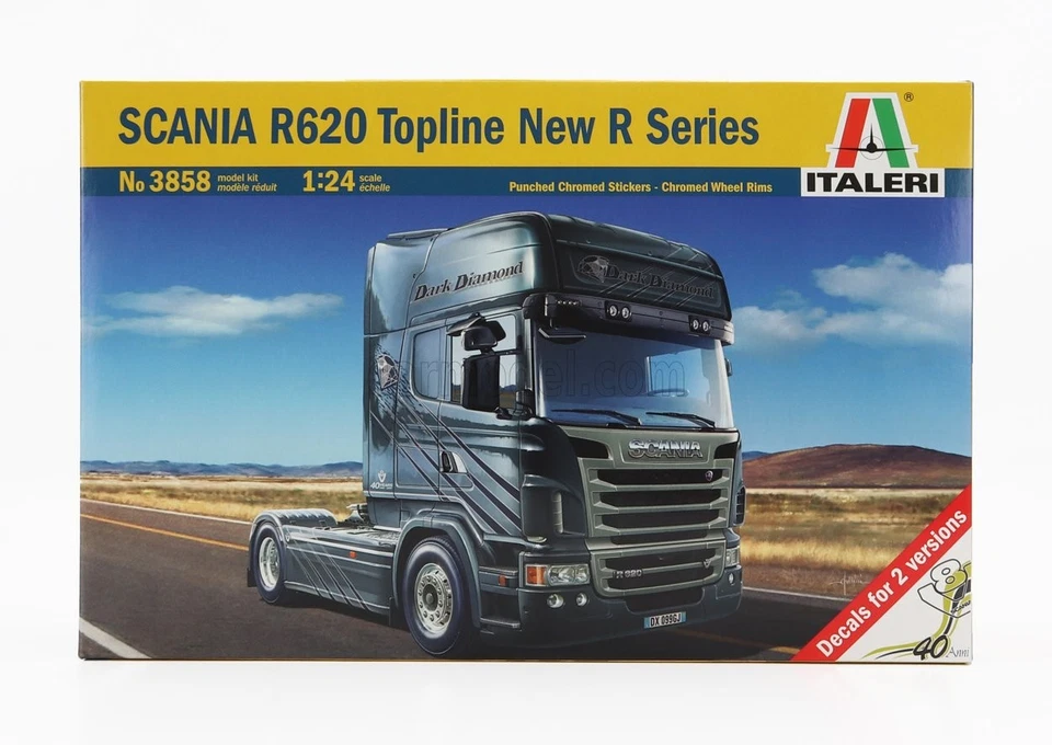 1/24 ITALERI - SCANIA - R620 TRACTOR TRUCK TOPLINE 2-ASSI 2009 IT3858 - Immagine 1 di 1