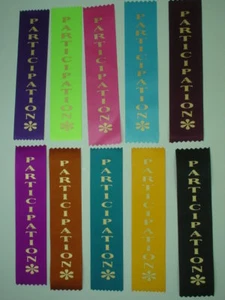 PARTICIPATION AWARD RIBBONS FOR CLUBS,EVENTS,SCHOOLS - Picture 1 of 12