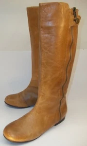 Dolce Vita Womens Tall Boots US 6 Brown Leather Lined decorative zipper 507 - Picture 1 of 8