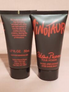 Minotaure Pour Homme By Paloma Picasso After Shave Balm Lot. 2 x 1.7 Oz.
