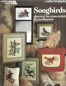 Cross Stitch Pattern Booklet-SONGBIRDS-Charted for Cross Stitch & Needlpoint - Bild 1 von 1