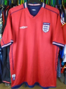 ENGLAND 2002-2004 AWAY UMBRO FOOTBALL SOCCER SHIRT JERSEY TOP XL ADULT - Picture 1 of 5