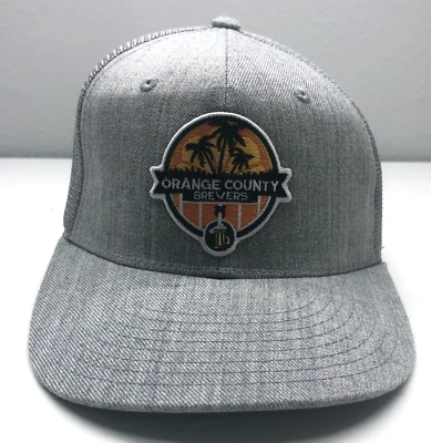 Sombrero de camionero gris de malla OSFM Orange County Brewers gris para hombre Foto 1 de 4