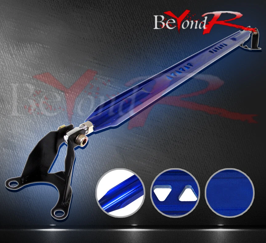 08-2015 Mitsubishi Lancer Rear Upper Strut Tower Bar Aluminum Blue Foto 1 de 1