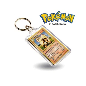 Pokemon Arcanine Card Inspired Keyring / Key Chain Duel Print Classic Style - Foto 1 di 2